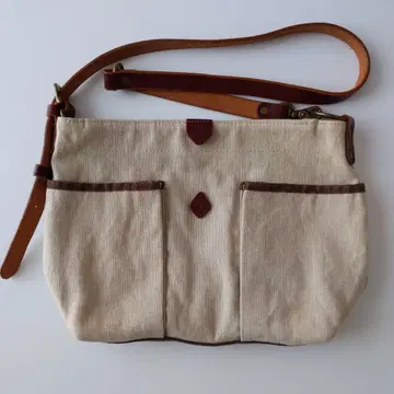 CLEDRAN 캔버스 가죽 숄더백