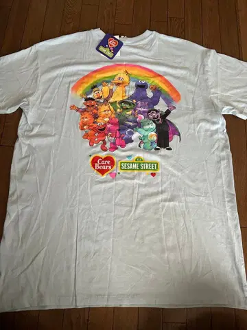 케어베어 x 세서미스트리트 콜라보 T셔츠 S사이즈