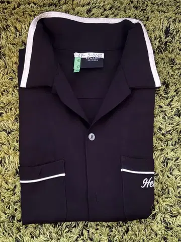 후지이 카제 헨레코 유니폼 Hehn Records 볼링 셔츠 M 블랙