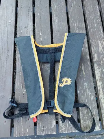 뽀빠이 구명 조끼 벚꽃 마크 자동 팽창식 A 타입