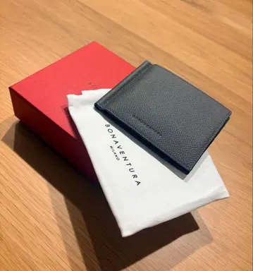 보나벤투라 가죽 머니클립 코인 케이스 포함