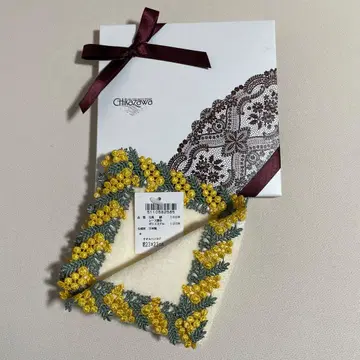 치카자와 레이스 손수건 미모사