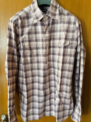 TOM FORD 톰포드 체크 무늬 긴팔 셔츠 39