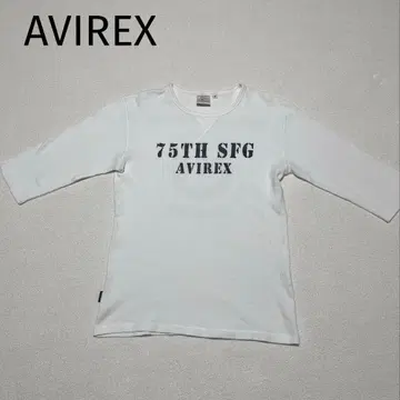 AVIREX 아비렉스 7부 소매 써멀 (와플) 티셔츠