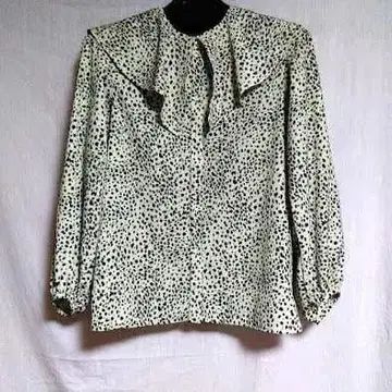 월드 CdeC 쿠 드 샹스 프릴 카라 부착 긴팔 블라우스