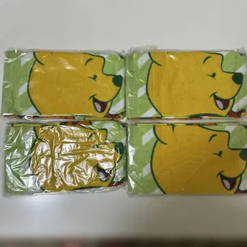 곰돌이 푸 타월 4장 세트 요미우리 신문 창간 130주년