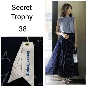 [ 택 포함 미사용 ] Secret Trophy 서클 프린트 튤 스커트