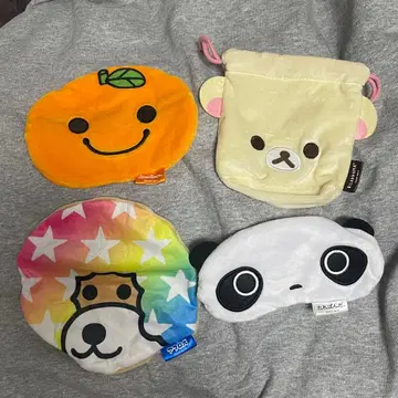 산엑스 복슬복슬 페이스 복조리 & 파우치 컬렉션 4세트