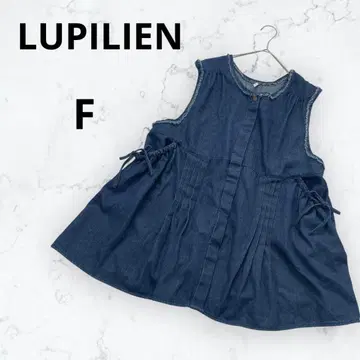 *루필리안* 데님 베스트 프린지 핀턱 F 튜닉 레이어드