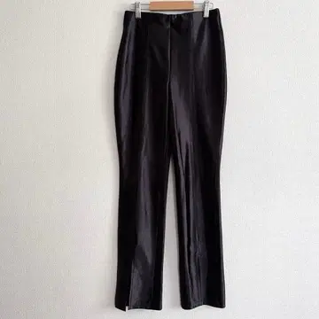 에이치앤엠 H&M 레깅스 팬츠 S 광택 있음 허리밴딩 앞 슬릿