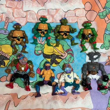 [ 1체당 1700엔 ] 터틀즈 액션 피규어 8체 세트 2