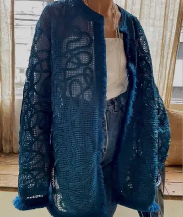 ameri/MEDI TAPE EMBROIDERY MESH JACKET