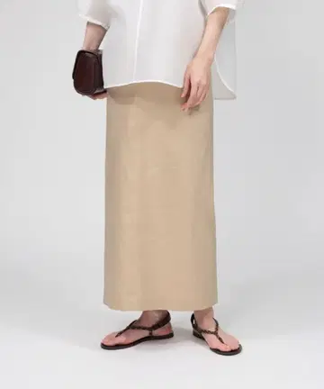 바빌론 린넨 레이온 스트레치 스커트