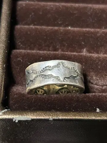 구 플랫 헤드 반지 실버 925