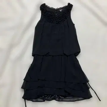 L'EST ROSE 슬리브리스 원피스 쉬폰 블랙