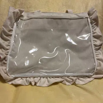 자카마트 A3 프릴 토트백 코듀로이 아이보리 이타백