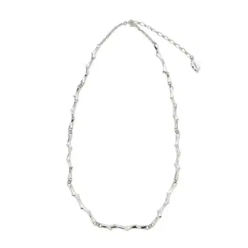 GARNI 커팅 트론 링크 네크리스 실버