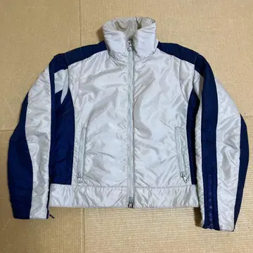 HEAD 나일론 자켓 XL 화이트 네이비 크롭 기장