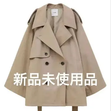 CLANE 오버 쇼트 트렌치 코트 베이지