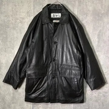 고급 이탈리아 램 가죽 양가죽 카 코트 블랙 충전솜 어깨 패드 없음