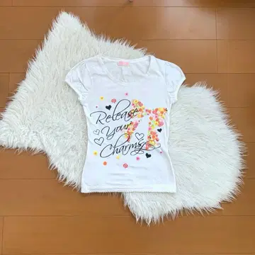 TRALALA 플라워 프린트 T셔츠 FREE SIZE