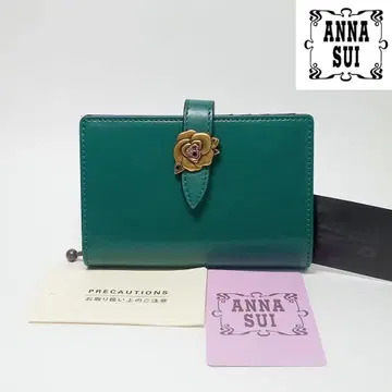 새상품 안나수이 접이식 지갑 컴팩트 지갑 미니 지갑 불본 로즈 장미