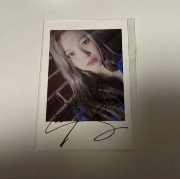 fromis_9 지헌 사인 폴라로이드
