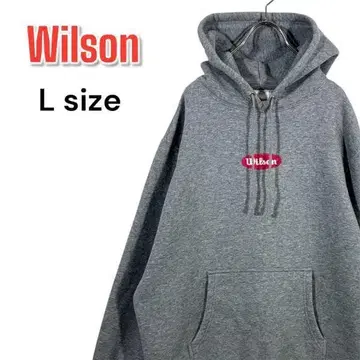 윌슨 맨투맨 후드티 L 그레이 베이스볼 그로브 자수