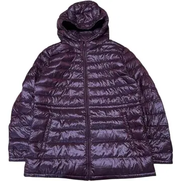 UNIQLO 유니클로 울트라 라이트 다운 파카 광택 와인 레드 계열