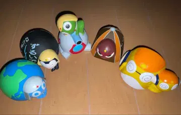 전 5종류 개구리 중사 케로로 소프트 비닐 저금통