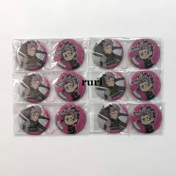 [ 미개봉 ] 괴수 8호 나루미 겐 캔뱃지 2개 세트 6점