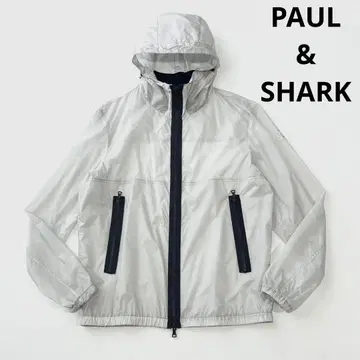 PAUL&SHARK 폴앤샤크 경량 발수 나일론 후드티