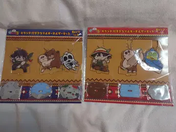 와샤가나 TV 아크릴 키링 캠핑 A B 세트