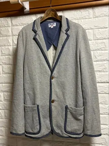 HRM BLUE GEM 가이진 메이드 데님 파이핑 맨투맨 자켓 3