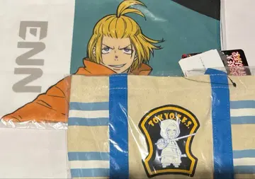 불꽃 소방대 아서 보일 타월 런치 토트