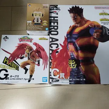 컨디션 최상 나의 히어로 아카데미아 제일복권 호크스 엔데버 소프트 비닐