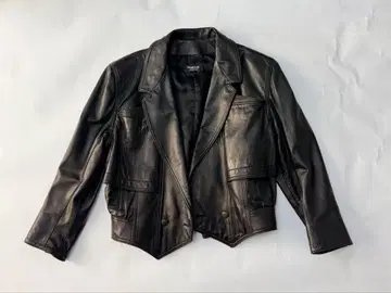 80s 캐나다제 라무 가죽 자켓 블랙