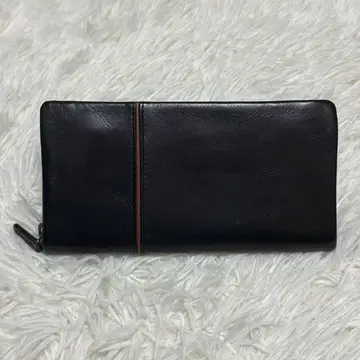 MOUSTACHE 무스타슈 장지갑 블랙 가죽