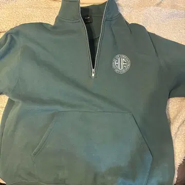 HUF 그린 지퍼 맨투맨 L