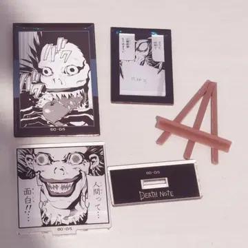 DEATHNOTE 데스노트 류크 캔뱃지 아크릴 스탠드 미니 프레임