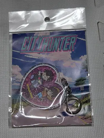 시티헌터 레트로 아크릴 키링 사에바 료 카오리