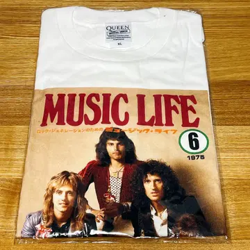 [미개봉 새상품] QUEEN 퀸 MUSIC LIFE T셔츠 XL 화이트