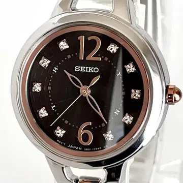 세이코 SEIKO 여성용 손목시계 작동 전파 솔라 연마 완료 s2317