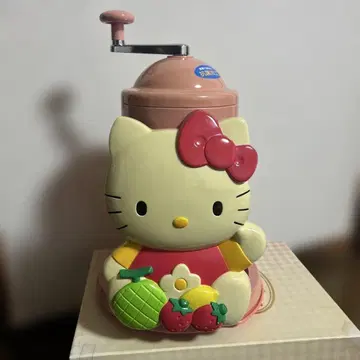 헬로키티 빙수 제조기 수동 박스 포함 산리오 빙수기 헤이세이 레트로
