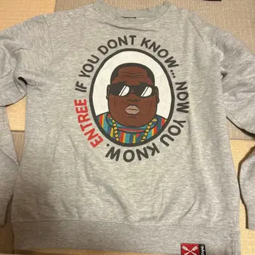 Entree LS 비기 맨투맨 BIGGIE 프린트 트레이닝복