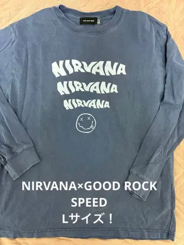초레어 L! NIRVANA x GOOD ROCK SPEED 롱T 너바나