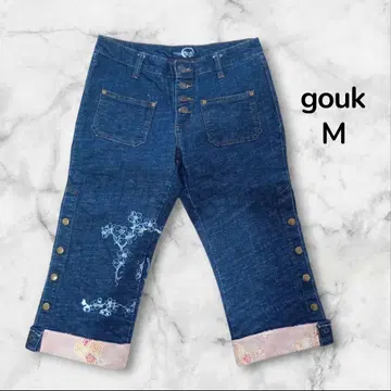 [ 새상품급 ] gouk 하프 팬츠 데님 청바지 L 블루 D27