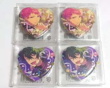 앙스타 아츠키 슈 카게히라 미카 하트 캔뱃지 화이트데이 캔뱃지