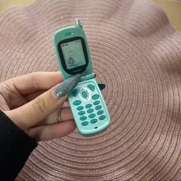 구형 휴대폰 가챠가챠 녹음 기능 있음 에메랄드 그린