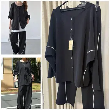 HUG.U 라인 셋업 괄호 편안함 예쁜 캐주얼